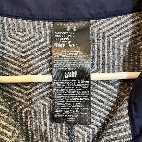 Under Armour Women's M Vest Cold Gear Blue Full Zip Pockets - Picture 6 of 9